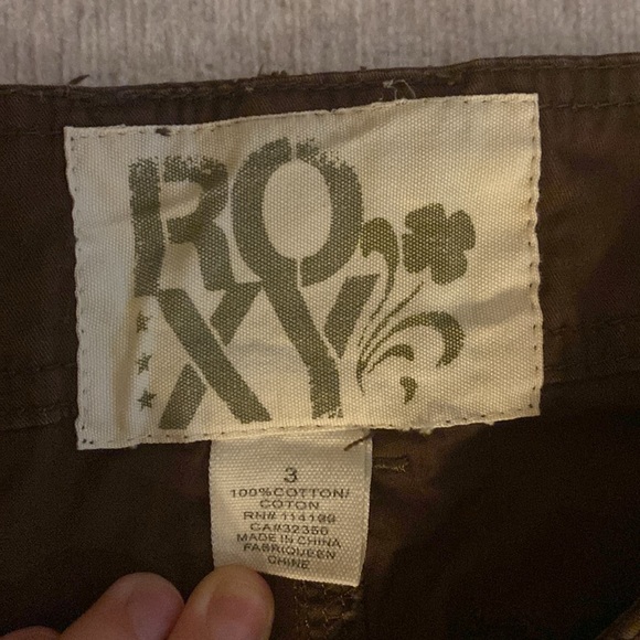 ROXY Vintage Women’s Brown Low-Rise Cargo Pants Size US 3 - Picture 4 of 9
